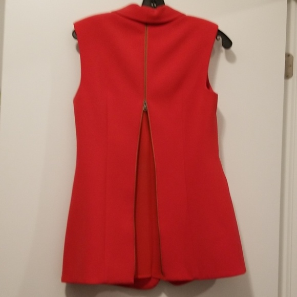 NWT BCBG Red Vest Size XS - Picture 4 of 7